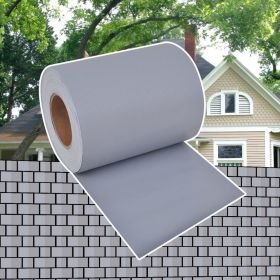 Garden Privacy Screen PVC 229.7'x0.6' Light Gray