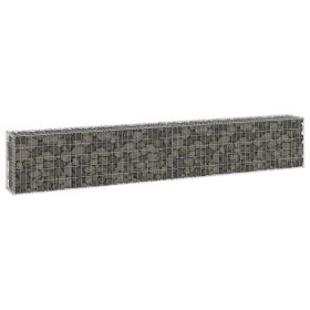 Gabion Wall with Covers Galvanized Steel 118.1"x11.8"x19.7"