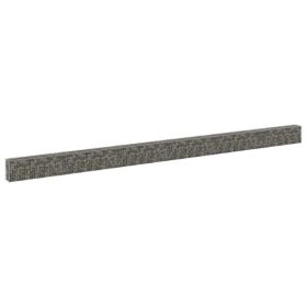 Gabion Wall with Covers Galvanized Steel 354.3"x11.8"x19.7"