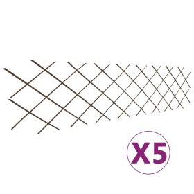 Willow Trellis Fences 5 pcs 70.9"x23.6"