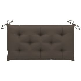 Garden Bench Cushion Taupe 39.4"x19.7"x2.8" Fabric