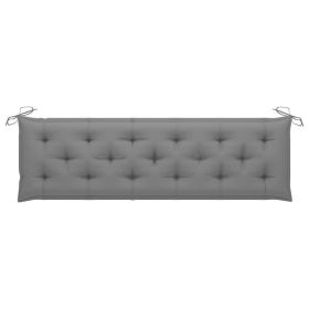 Garden Bench Cushion Gray 70.9"x19.7"x2.8" Fabric