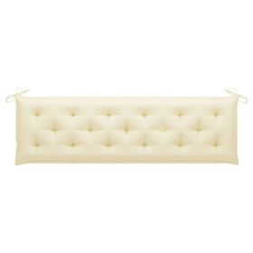 Garden Bench Cushion Cream White 70.9"x19.7"x2.8" Fabric