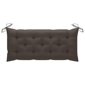 Garden Bench Cushion Taupe 47.2"x19.7"x2.8" Fabric