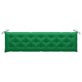 Garden Bench Cushion Green 78.7"x19.7"x2.8" Fabric