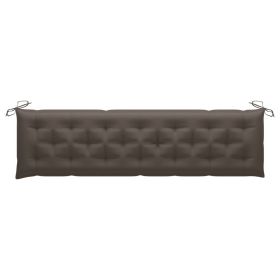 Garden Bench Cushion Taupe 78.7"x19.7"x2.8" Fabric