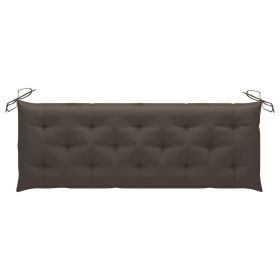 Garden Bench Cushion Taupe 59.1"x19.7"x2.8" Fabric