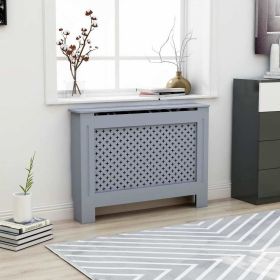 Radiator Cover Anthracite 44.1"x7.5"x31.9" MDF