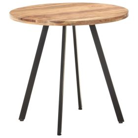 Dining Table 31.5" Solid Acacia Wood