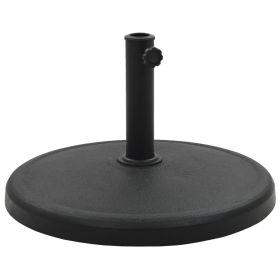Parasol Base Round Polyresin 41.9 lb Black