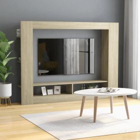TV Cabinet Sonoma Oak 59.8"x8.7"x44.5" Engineered Wood