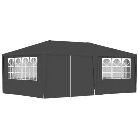 Professional Party Tent with Side Walls 13.1'x19.7' Anthracite 0.3 oz/ft²