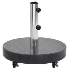 Parasol Base Granite 66.1 lb Round Black