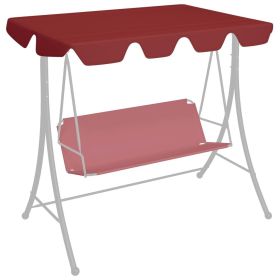 Replacement Canopy for Garden Swing Wine Red 74"/66.1"x43.3"/57.1"